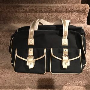 Black/Tan travel bag new no tags